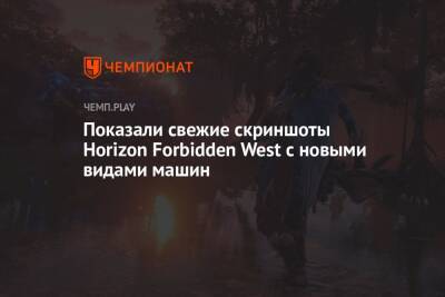 Три новых скриншота Horizon Forbidden West с новыми видами машин