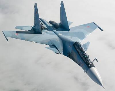 Российский истребитель Су-30 перехватил американский самолет-разведчик P-8 над Черным морем