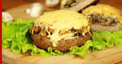 Новогодняя кухня: мясные котлеты с сыром и грибами "Сугробы"