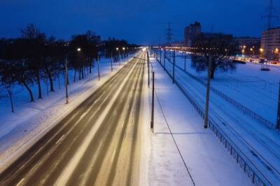 Более 450 светодиодных светильников освещают Петергофское шоссе