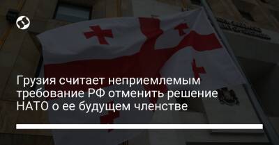 Грузия считает неприемлемым требование РФ отменить решение НАТО о ее будущем членстве