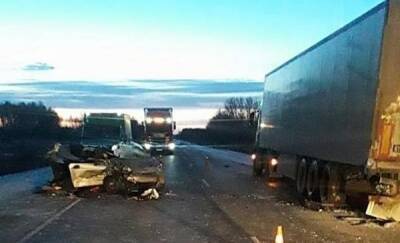 На трассе Тюмень - Омск в жестком ДТП с грузовиком погиб мужчина