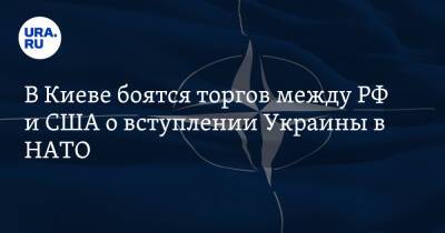 В Киеве боятся торгов между РФ и США о вступлении Украины в НАТО