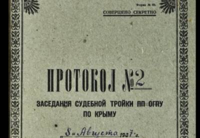 СБУ рассекретила и опубликовала документы, разоблачающие репрессии СССР в Крыму