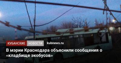 В мэрии Краснодара объяснили сообщения о «кладбище экобусов»