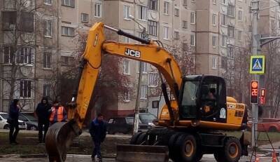 В Белгороде обвалился участок дороги после капремонта