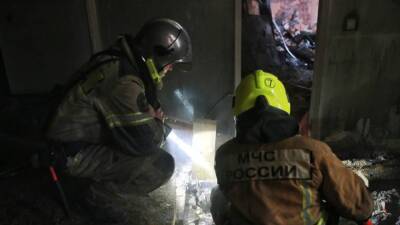 Пожар вспыхнул в закрытом на ремонт здании в Адмиралтейском районе Петербурга