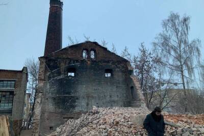 В Рыбинске продолжается снос исторического комплекса мельниц