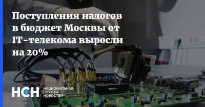 Поступления налогов в бюджет Москвы от IT-телекома выросли на 20%