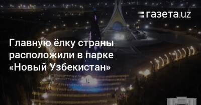 Главную ёлку страны расположили в парке «Новый Узбекистан»