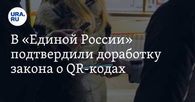 В «Единой России» подтвердили доработку закона о QR-кодах