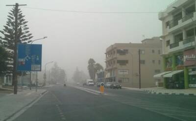 Красный уровень пыли в Лимассоле и Пафосе