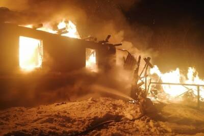 Пожар в Пестове унес жизнь мужчины