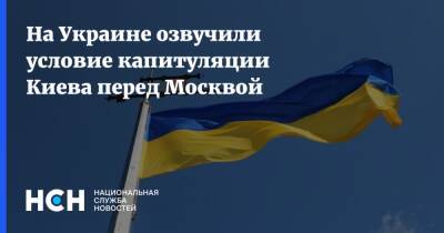 На Украине озвучили условие капитуляции Киева перед Москвой