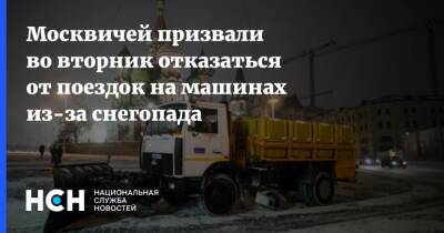 Москвичей призвали во вторник отказаться от поездок на машинах из-за снегопада