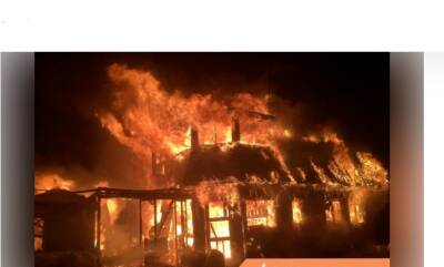Нежилое здание горело в Луге ночью вторник