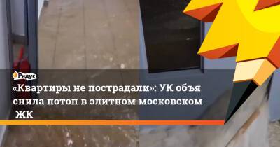 «Квартиры непострадали»: УКобъяснила потоп вэлитном московскомЖК