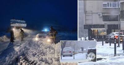 Сербию накрыл мощный снегопад: тысячи жителей остались без света, фото