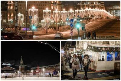 Фоторепортаж: как преобразился центр Москвы перед Новым годом