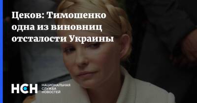 Цеков: Тимошенко одна из виновниц отсталости Украины