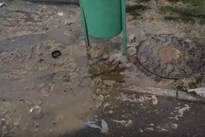 На улице в Твери открылся ещё один канализационный источник