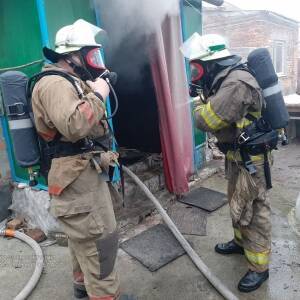 В Запорожской области ликвидировали пожар в жилом доме. Фото