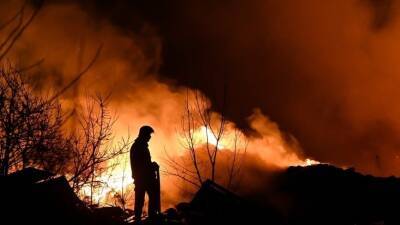 Магистральный газопровод загорелся в Кочубеевском районе Ставрополья
