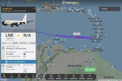 Венесуэла подняла истребитель для сопровождения американского самолёта радиоэлектронной разведки