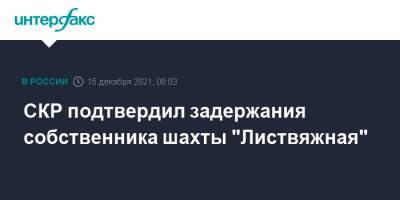 СКР подтвердил задержания собственника шахты "Листвяжная"