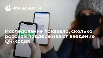 Каждый третий россиянин поддерживает введение QR-кодов, показало исследование HeadHunter