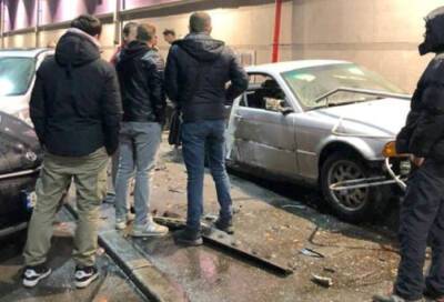 BMW на скорости протаранило авто и влетел в ТЦ в Киеве, появились фото: "Это просто капец..."