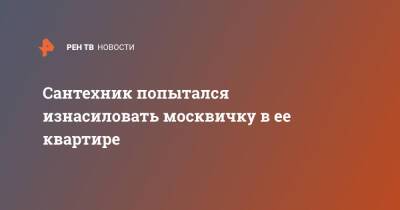 Сантехник попытался изнасиловать москвичку в ее квартире