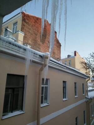 В Петербурге с начала снегопадов за плохую очистку крыш от наледи выписали ₽17 млн штрафов