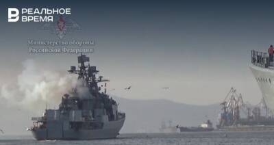 Российский фрегат «Маршал Шапошников» провел пуск ракеты в Японском море