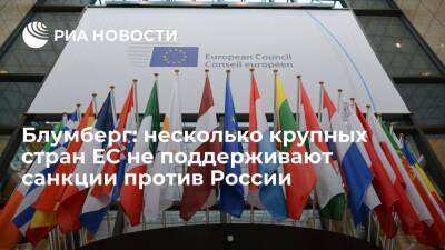 Блумберг: несколько крупных стран Евросоюза не поддерживают санкции против России