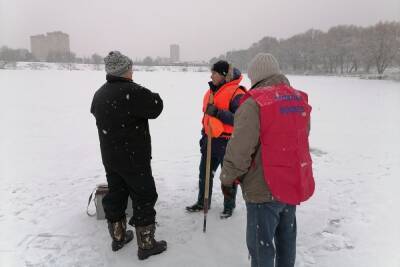 Толщина льда на каскаде прудов Центрального парка Тулы достигла 10-15 сантиметров