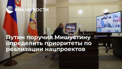 Президент Путин поручил премьеру Мишустину определить приоритеты по реализации нацпроектов
