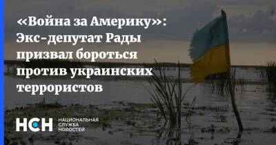 «Война за Америку»: Экс-депутат Рады призвал бороться против украинских террористов