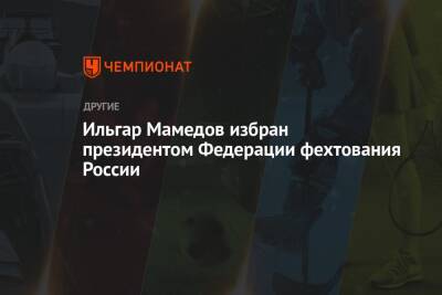 Ильгар Мамедов избран президентом Федерации фехтования России