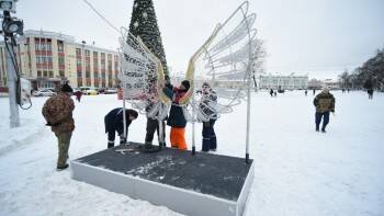 Арт-объект «Ангельские крылья» установлен в Вологде