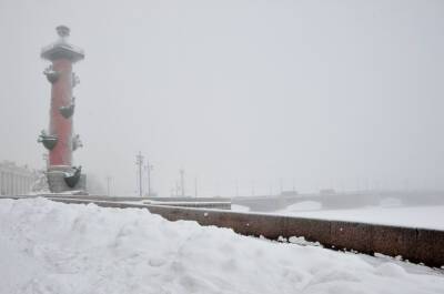 Петербуржцев предупредили о тумане и мокром снеге с дождем в чевтерг