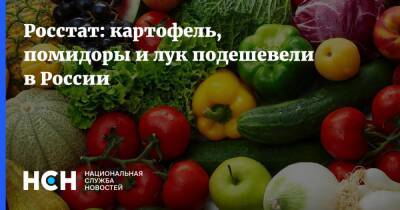 Росстат: картофель, помидоры и лук подешевели в России