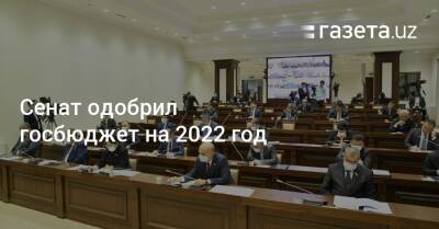 Сенат одобрил госбюджет на 2022 год
