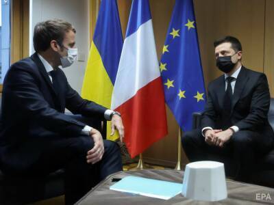 Зеленский обсудил с Макроном евроинтеграцию Украины и ее евроатлантические стремления