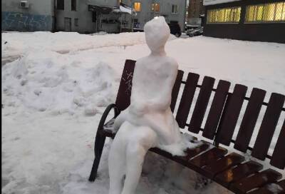 В Выборге появился новый снежный скульптор