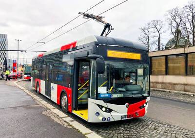 В Прагу прибыл первый электробус Škoda E‘CITY