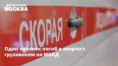 Один человек погиб в аварии с грузовиком на МКАД - vm.ru - Москва - Москва