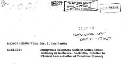 В ЦРУ раскрыли обращение "сумасшедшего" о награде за убийство Кеннеди