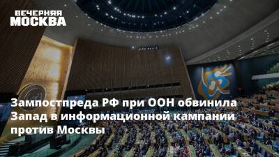 Зампостпреда РФ при ООН обвинила Запад в информационной кампании против Москвы