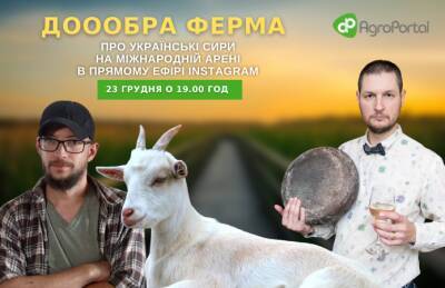 Украинский сыр на международной арене. Онлайн в Instagram с Доооброй фермой